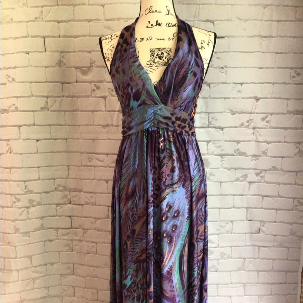 Halter top maxi dress